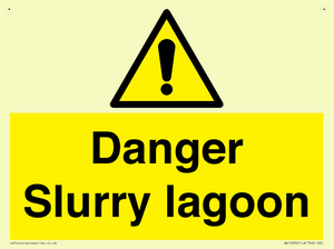 Danger Slurry lagoon